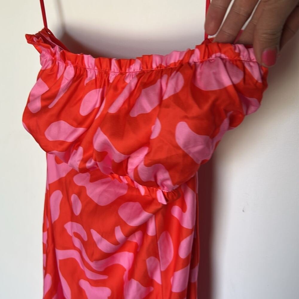 Lost + Wander Sweet Envie Midi Slip Dress Size XS Satin Ruffled NWT SEXY - Picture 3 of 6